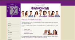 Desktop Screenshot of foresthillprostho.com
